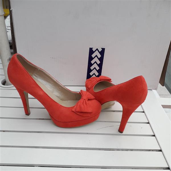 Grote foto schoenen oranje 40 kleding dames schoenen