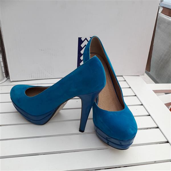 Grote foto pumps blauw 40 kleding dames schoenen