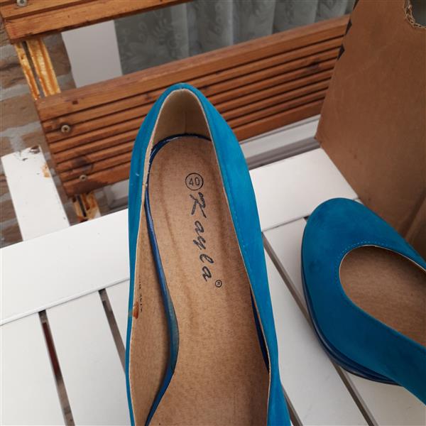 Grote foto pumps blauw 40 kleding dames schoenen