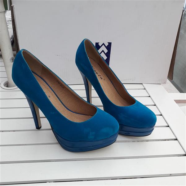 Grote foto pumps blauw 40 kleding dames schoenen