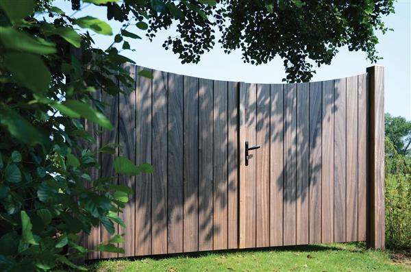 Grote foto poort park vertikaal 180 x 300 tuin en terras hekken en schuttingen