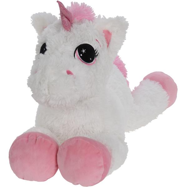 Grote foto eenhoorn pluche knuffel wit 70cm kinderen en baby babyspeelgoed