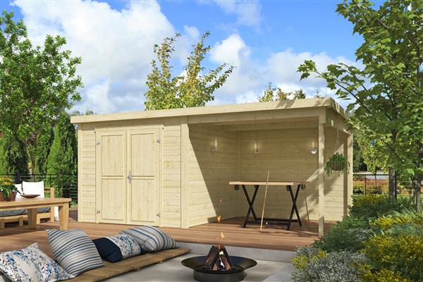 Grote foto tuinhuis blokhut lars 500x250x211 cm tuin en terras tuinhuisjes en blokhutten