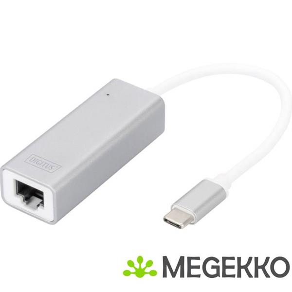 Grote foto digitus usb c til rj45 adapter alu. chipset rtl8153 computers en software netwerkkaarten routers en switches