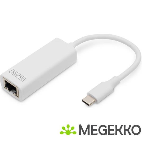 Grote foto digitus usb c til rj45 adapter alu. chipset rtl8153 computers en software netwerkkaarten routers en switches