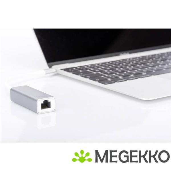 Grote foto digitus usb c til rj45 adapter alu. chipset rtl8153 computers en software netwerkkaarten routers en switches