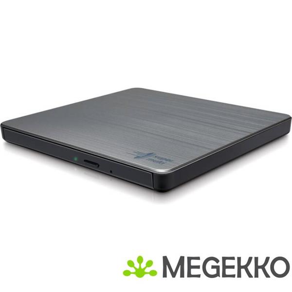Grote foto hitachi lg slim portable dvd writer optisch schijfstation zilver dvd rw computers en software overige computers en software
