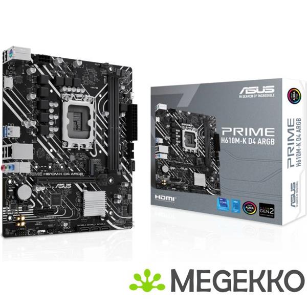 Grote foto asus prime h610m k d4 argb computers en software moederborden