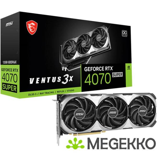 Grote foto msi geforce rtx 4070 super 12g ventus 3x oc computers en software videokaarten