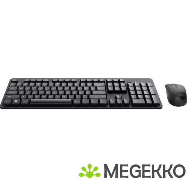 Grote foto trust ody ii toetsenbord inclusief muis rf draadloos azerty belgisch zwart computers en software overige computers en software
