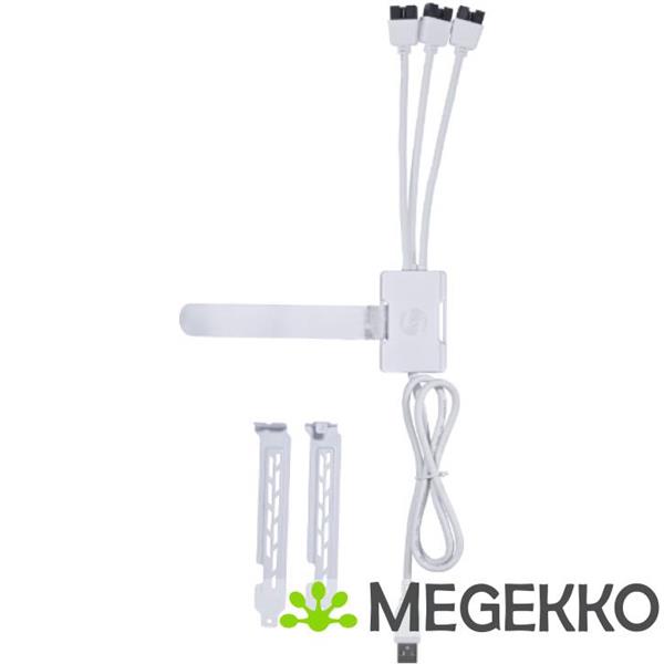 Grote foto lian li pw u2tpaw usb hub white computers en software overige computers en software