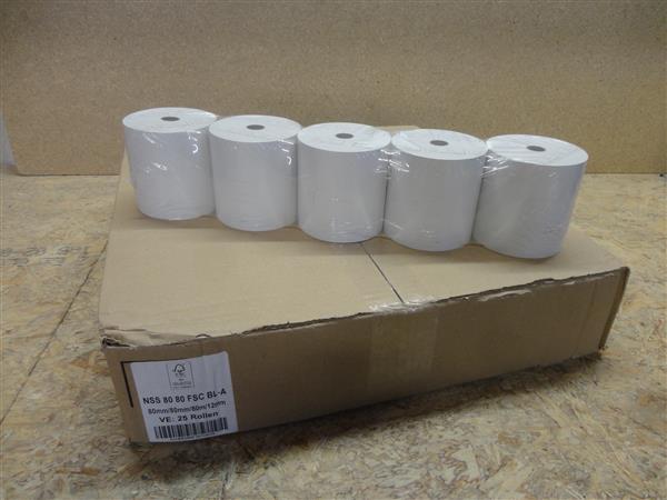 Grote foto thermische kassarol 80x80x12 thermo wit 25 stuks computers en software printers