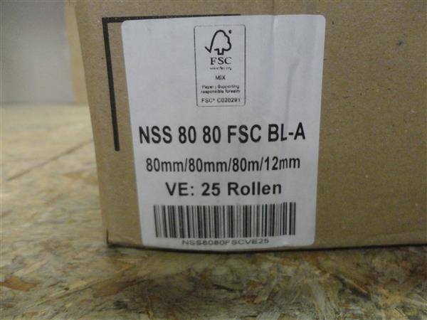 Grote foto thermische kassarol 80x80x12 thermo wit 25 stuks computers en software printers