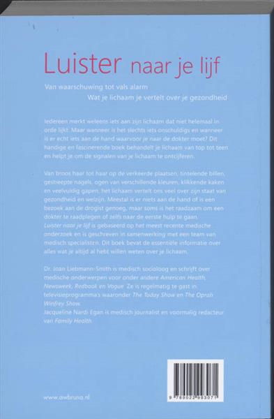 Grote foto luister naar je lijf boeken gezondheid en voeding