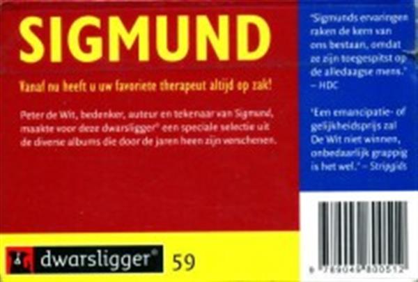 Grote foto sigmund lachtherapie dwarsligger 59 boeken stripboeken