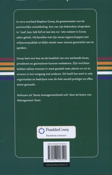 Grote foto de zeven eigenschappen van effectief leiderschap boeken overige boeken