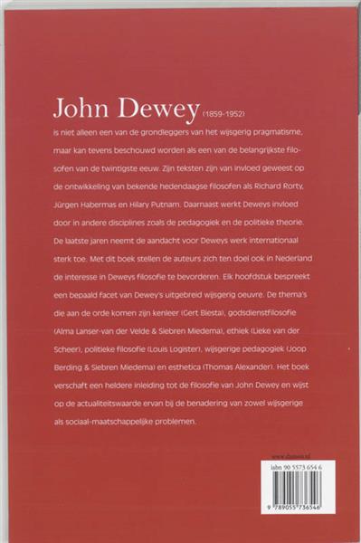 Grote foto john dewey een inleiding tot zijn filosofie boeken overige boeken
