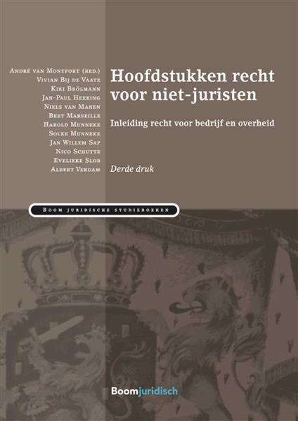 Grote foto hoofdstukken recht voor niet juristen boom juridische studieboeken boeken studieboeken