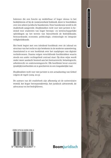 Grote foto hoofdstukken recht voor niet juristen boom juridische studieboeken boeken studieboeken