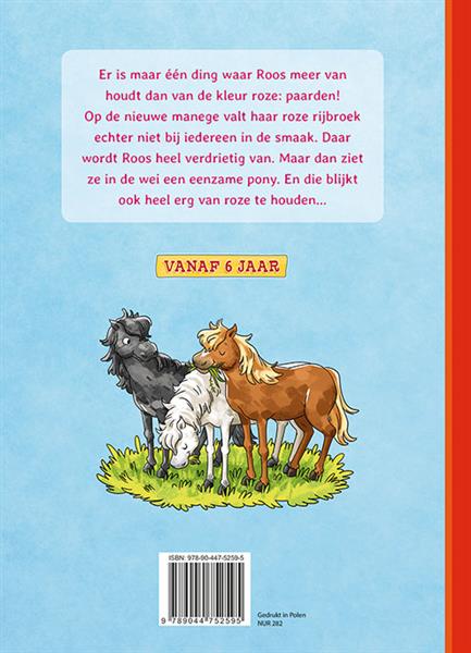 Grote foto de pony van roos dol op lezen boeken jeugd 13 jaar en ouder