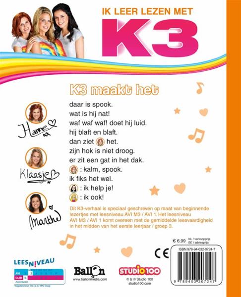 Grote foto k3 maakt het avi m3 k3 avi 0 boeken jeugd 13 jaar en ouder
