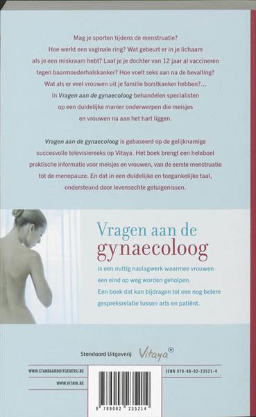 Grote foto vragen aan de gynaecoloog boeken gezondheid en voeding
