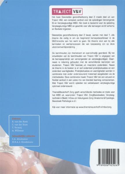 Grote foto geestelijke gezondheidszorg deel 2 niveau 4 traject v v boeken overige boeken