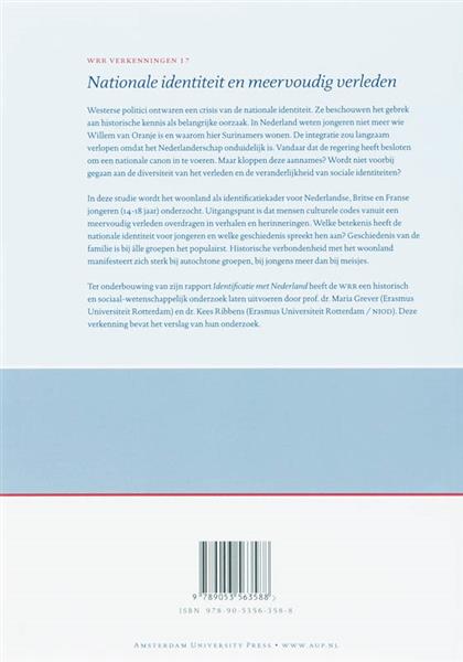 Grote foto nationale identiteit en meervoudig verleden wrr verkenningen boeken politiek en maatschappij