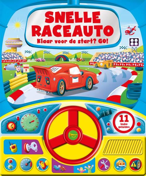 Grote foto snelle raceauto geluidboek boeken overige boeken