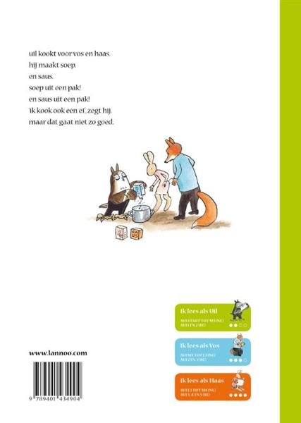 Grote foto ik leer lezen met vos en haas ik lees als uil uil is een kok vos en haas boeken jeugd 13 jaar en ouder