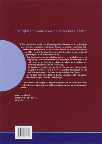 Grote foto bedrijfseconomie voor de collectieve sector boeken overige boeken