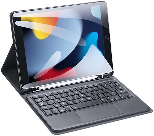 Grote foto nieuwstaat apple ipad 8 zwart 128gb 10.2 wifi 4g hoes en keyboard 12 maanden garantie telecommunicatie ipad