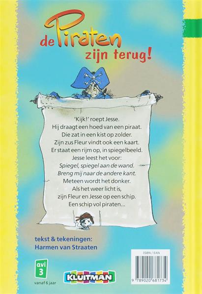 Grote foto de piraten zijn terug klavertje twee serie boeken jeugd 13 jaar en ouder