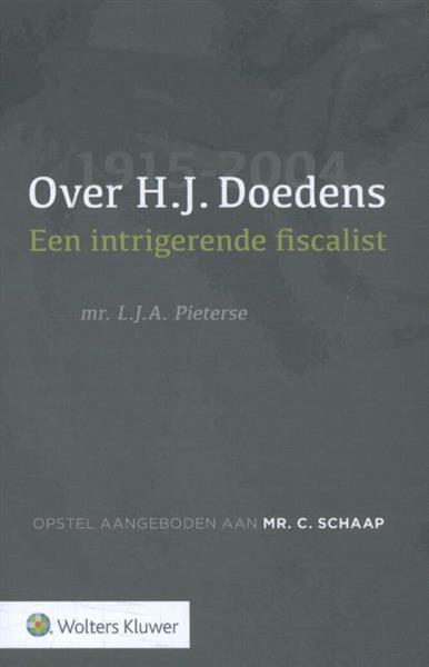 Grote foto over h.j. doedens 1915 2004 boeken wetenschap