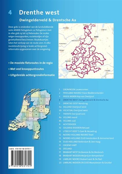 Grote foto drenthe west anwb fietsgids 4 boeken overige boeken