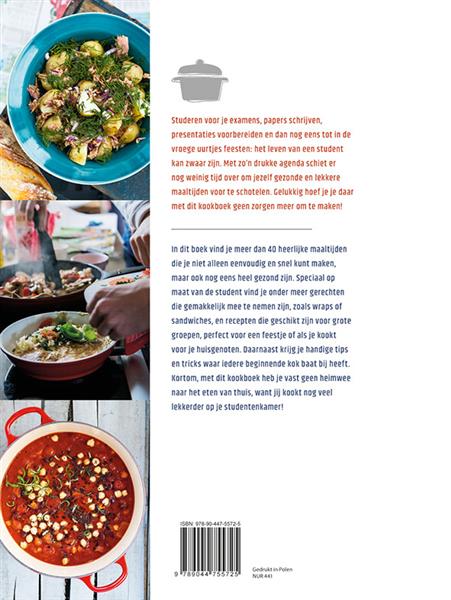 Grote foto het onmisbare studentenkookboek boeken kookboeken