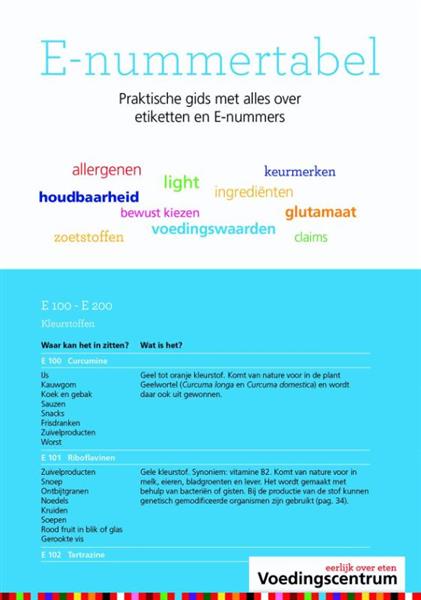 Grote foto e nummertabel weet wat je eet boeken kookboeken