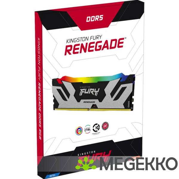 Grote foto kingston technology fury renegade rgb geheugenmodule 32 gb 2 x 16 gb ddr5 7600 mhz computers en software harde schijven