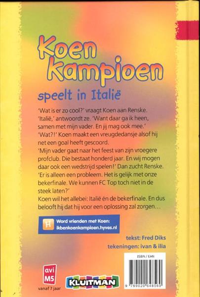 Grote foto koen kampioen speelt in itali koen kampioen boeken jeugd 13 jaar en ouder