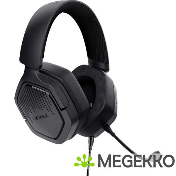 Grote foto trust gxt 492 carus bedraad zwart audio tv en foto koptelefoons