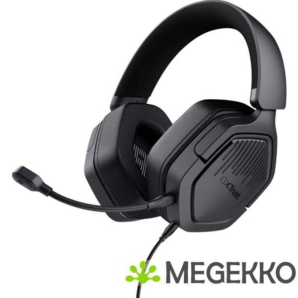 Grote foto trust gxt 492 carus bedraad zwart audio tv en foto koptelefoons