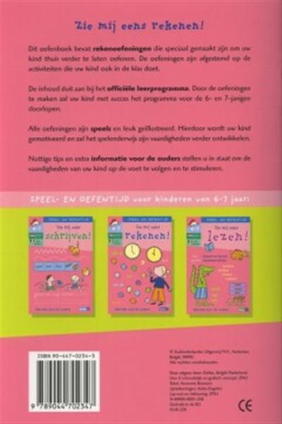 Grote foto speel en oefentijd 13. zie mij eens rekenen 6 7 j. boeken overige boeken