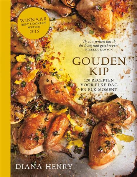 Grote foto gouden kip boeken kookboeken