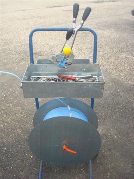 Grote foto omsnoeringset omsnoeringsband spanners haspelwagen auto diversen gereedschap