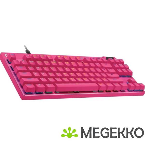 Grote foto logitech g pro x tkl rapid pink gaming toetsenbord computers en software toetsenborden