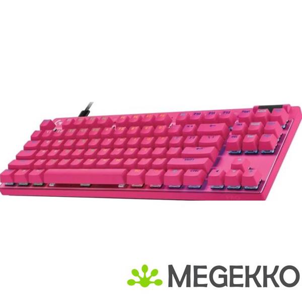 Grote foto logitech g pro x tkl rapid pink gaming toetsenbord computers en software toetsenborden