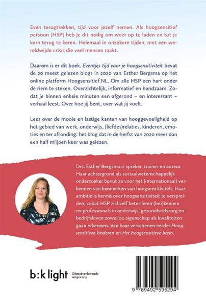 Grote foto eventjes tijd voor je hoogsensitiviteit boeken psychologie