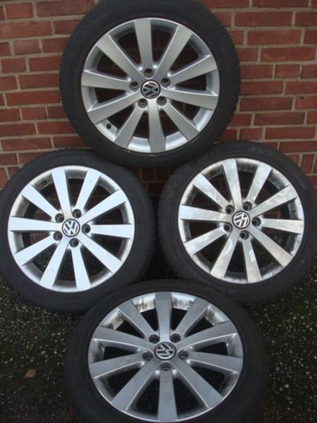 Grote foto 17 orig vw highline golf 6 audi a3 a4 seat 5x112 auto onderdelen banden en velgen
