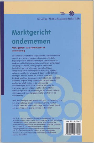 Grote foto marktgericht ondernemen stichting management studies boeken overige boeken