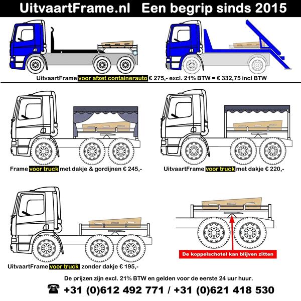 Grote foto uitvaart met een camion diensten en vakmensen algemeen